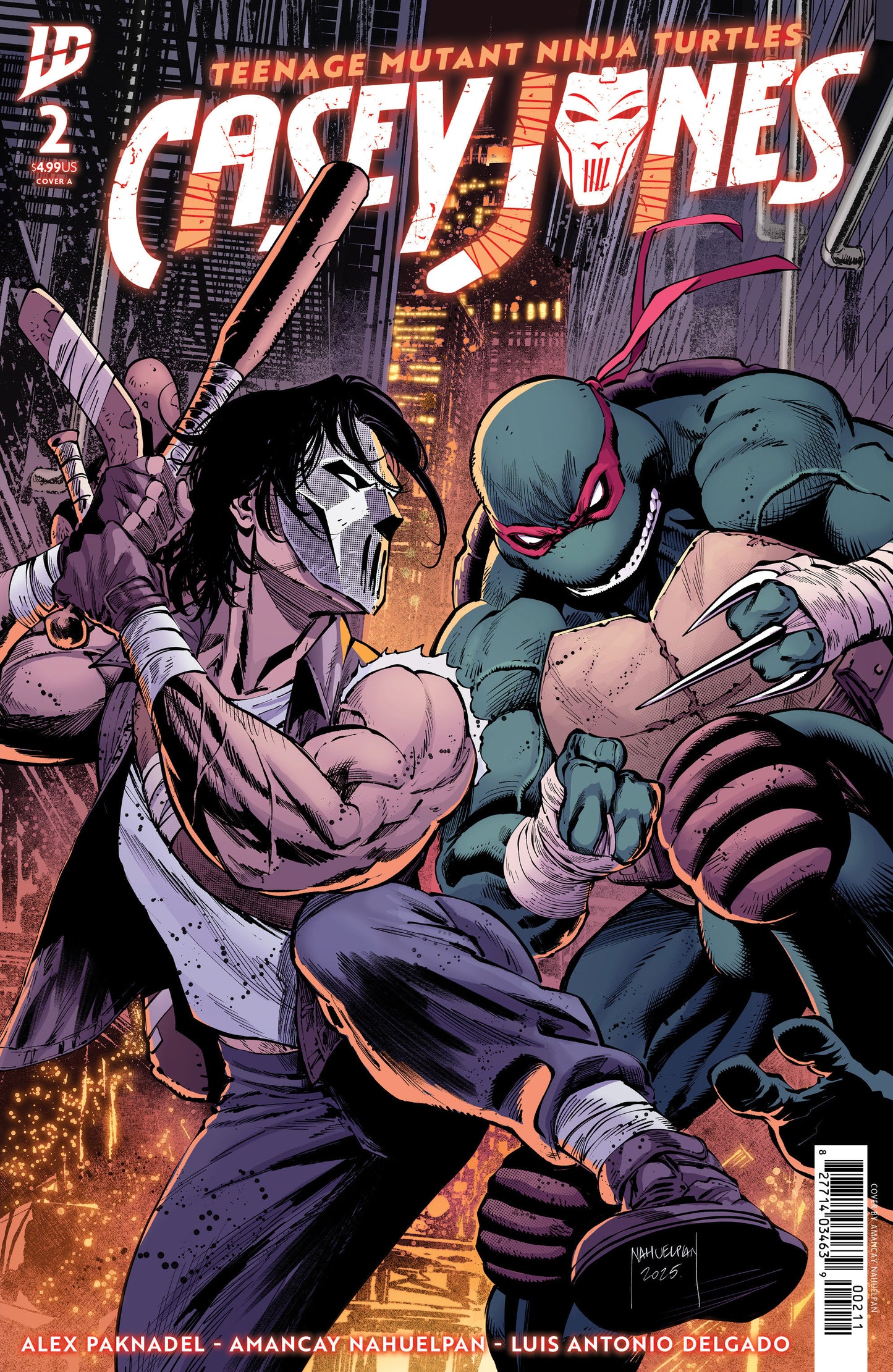 TEENAGE MUTANT NINJA TURTLES: CASEY JONES #2 COVER A (NAHUELPAN) (Backorder, Allow 4-5 Weeks)