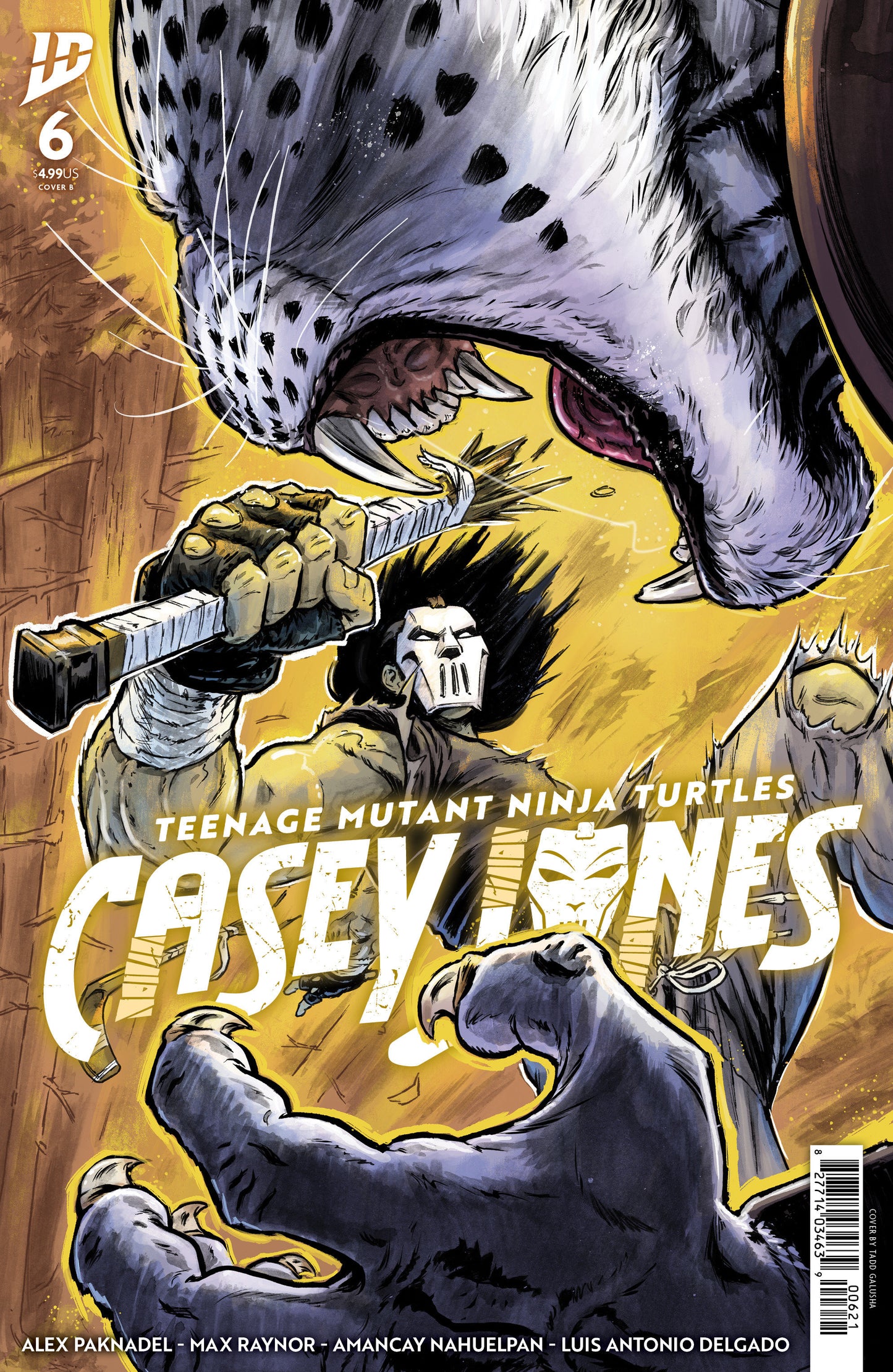 TEENAGE MUTANT NINJA TURTLES: CASEY JONES #6 VAR B (GALUSHA) (Backorder, Allow 4-5 Weeks)