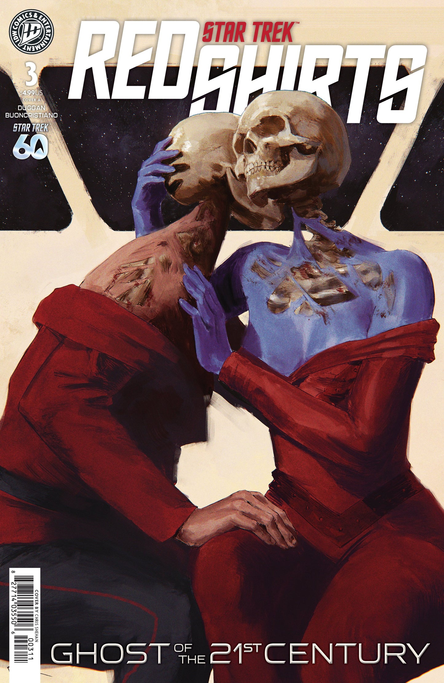 STAR TREK: RED SHIRTS--GHOST OF THE 21ST CENTURY #3 COVER A