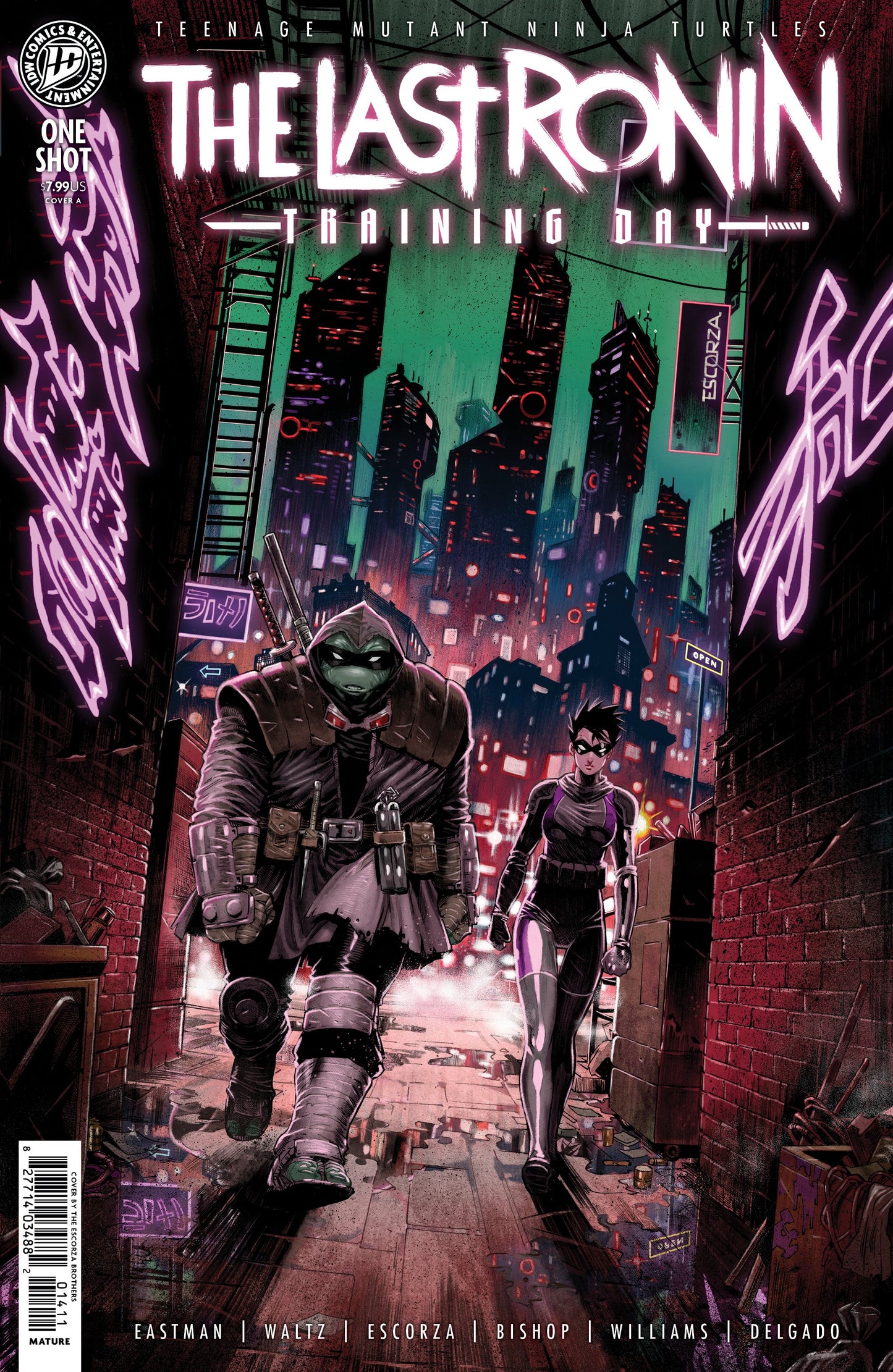 TEENAGE MUTANT NINJA TURTLES: THE LAST RONIN--TRAINING DAY COVER A (ESCORZA BROTHERS) (15 Jul Release)