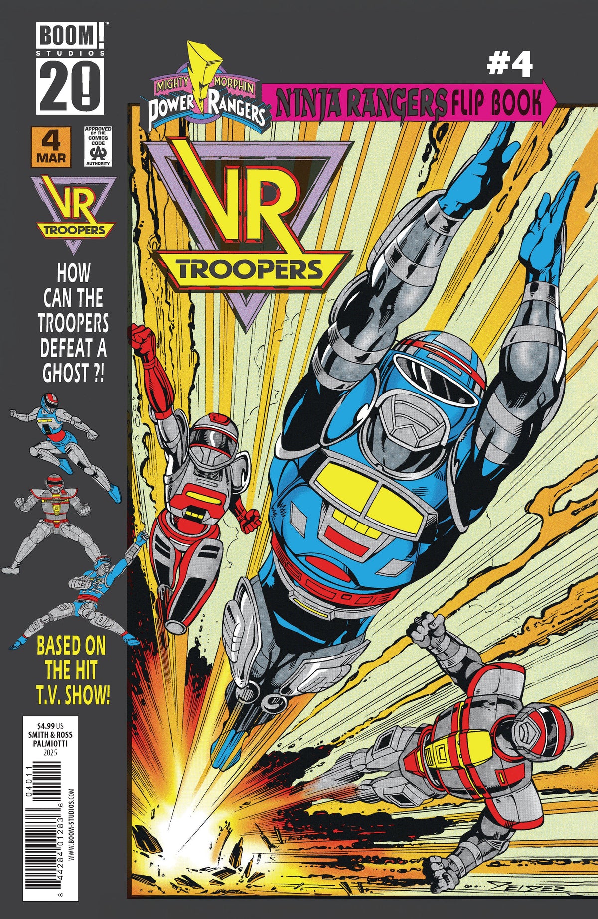 VR TROOPERS POWER RANGERS FLIPBOOK FACSIMILE EDITION #4 A MAIN (DRESSED, SMITH) (Backorder, Allow 4-5 Weeks)