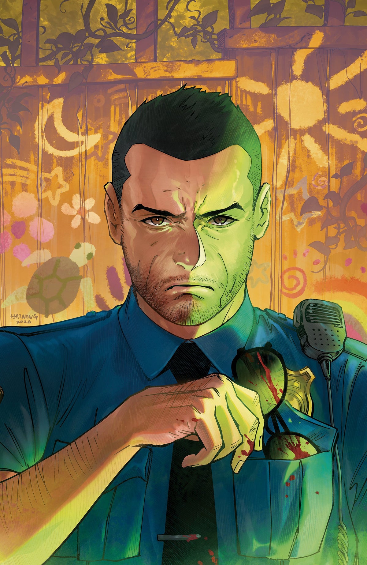 NEIGHBORHOOD WATCH #4 D UNLIMITED VAR (FULL ART, HAINING) (Backorder, Allow 4-5 Weeks)