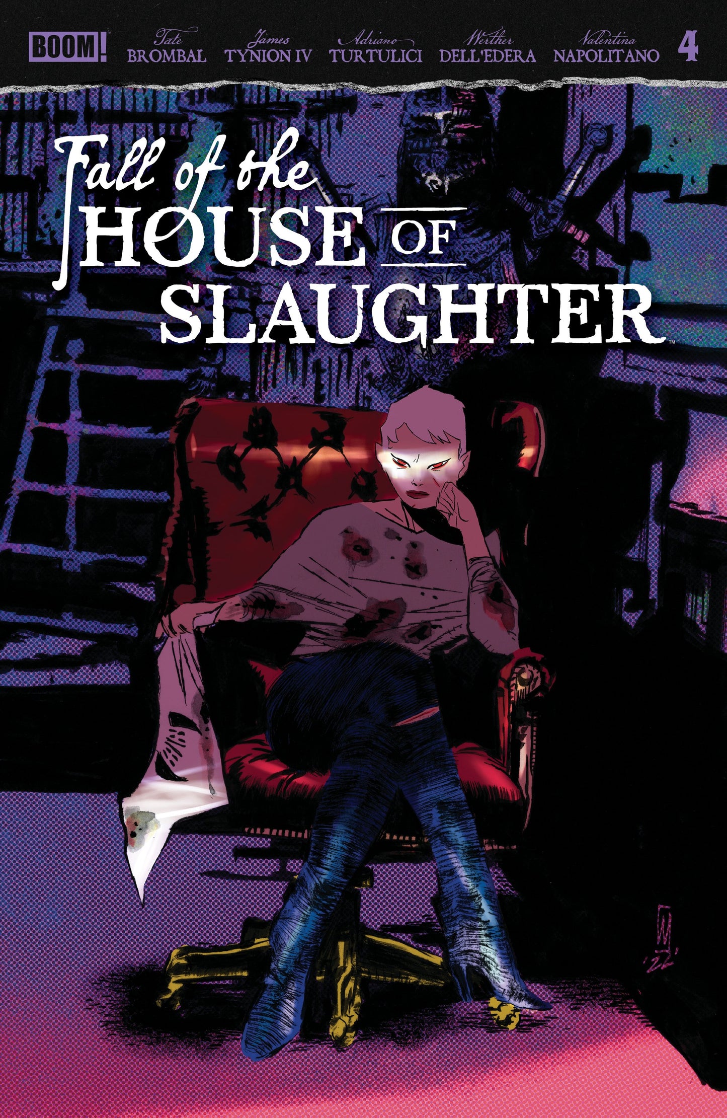 FALL OF THE HOUSE OF SLAUGHTER #4 B MAIN (FULL ART, DELL'EDERA) | BOOM ENTERTAINMENT | Comicbookeroo