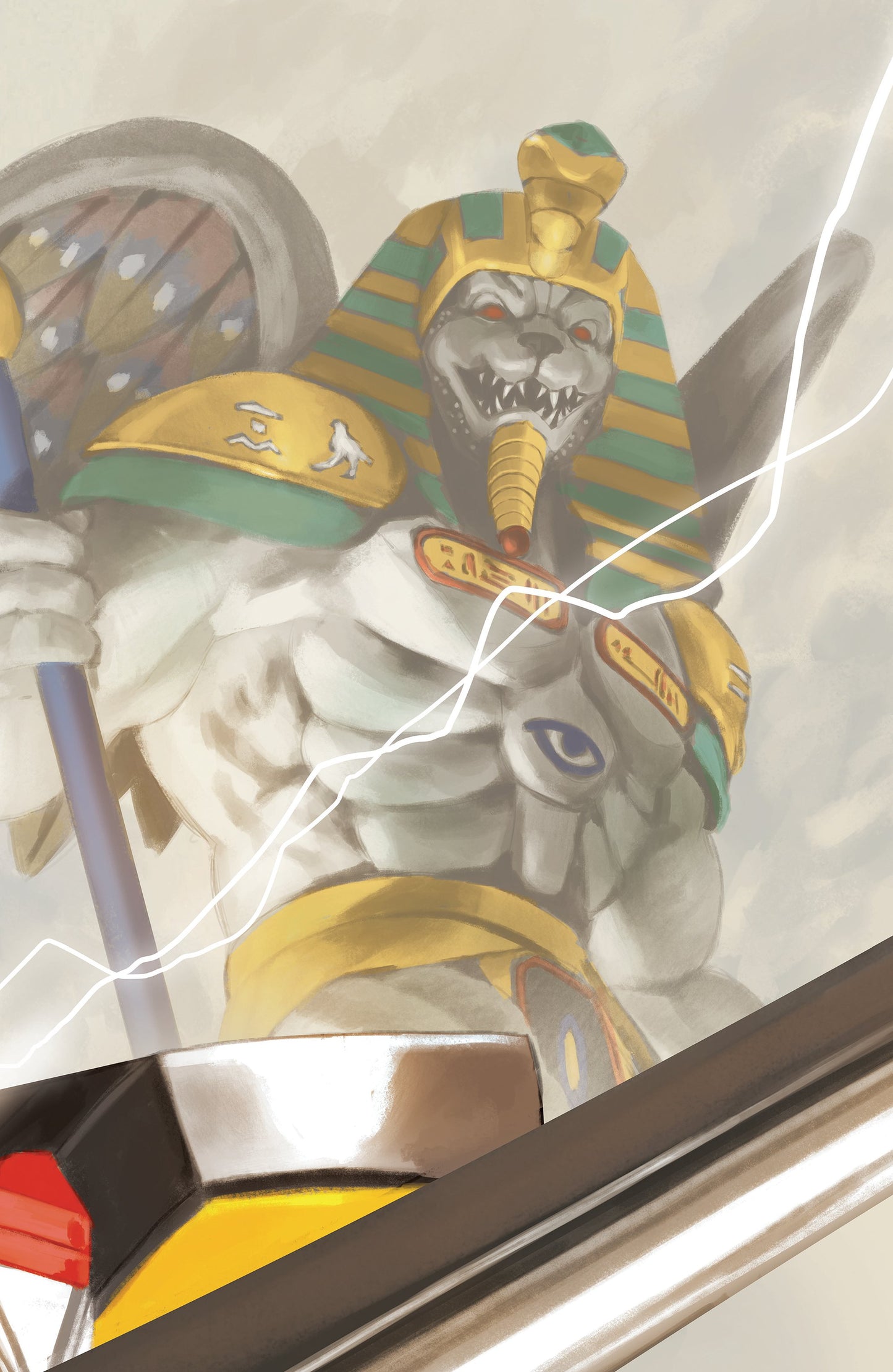 MIGHTY MORPHIN POWER RANGERS (2026) #3 C MEGAZORD CARD STOCK CONNECTING VAR (FULL ART, MERCADO) | BOOM ENTERTAINMENT | Comicbookeroo