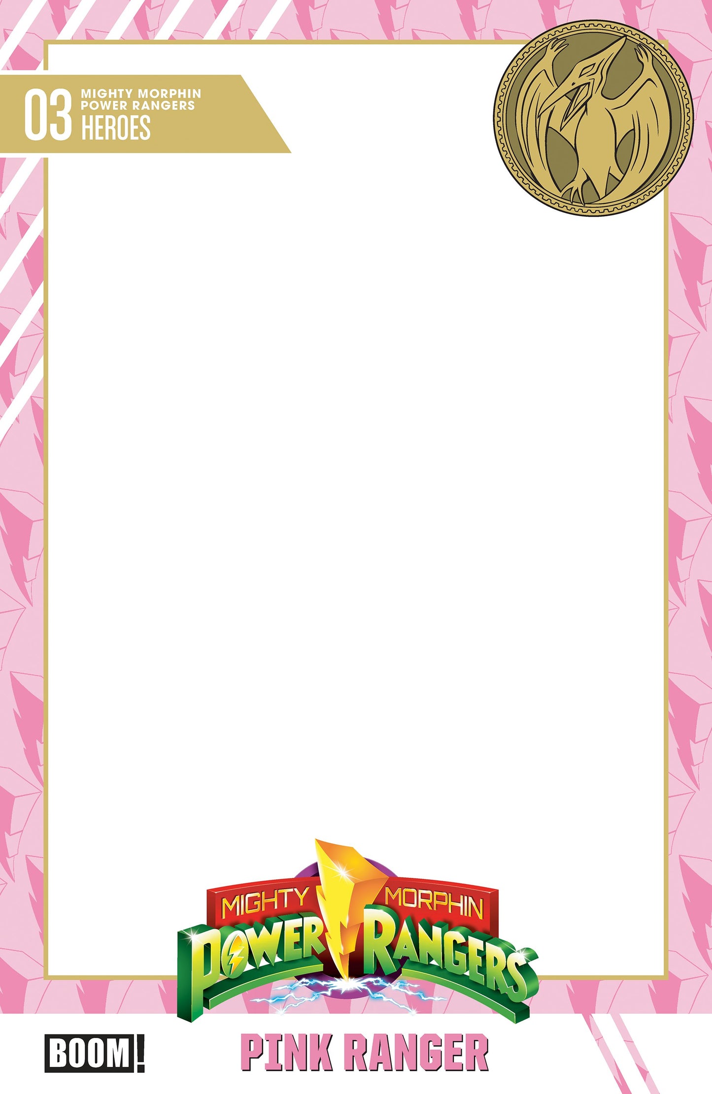 MIGHTY MORPHIN POWER RANGERS (2026) #3 D TRADING CARD BLANK SKETCH VAR | BOOM ENTERTAINMENT | Comicbookeroo