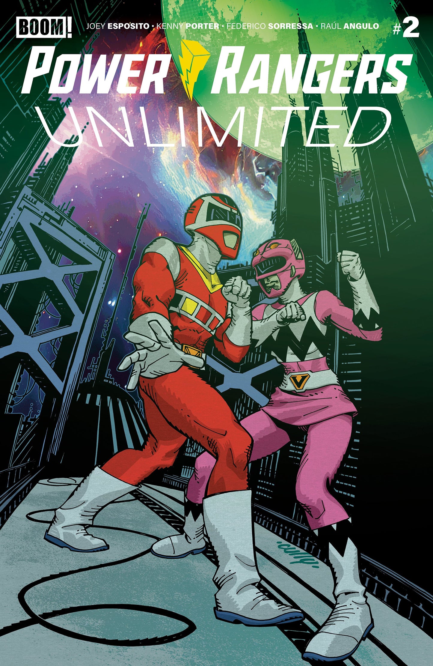 POWER RANGERS UNLIMITED #2 B VAR (DRESSED, HAMNER) (12 Aug Release)