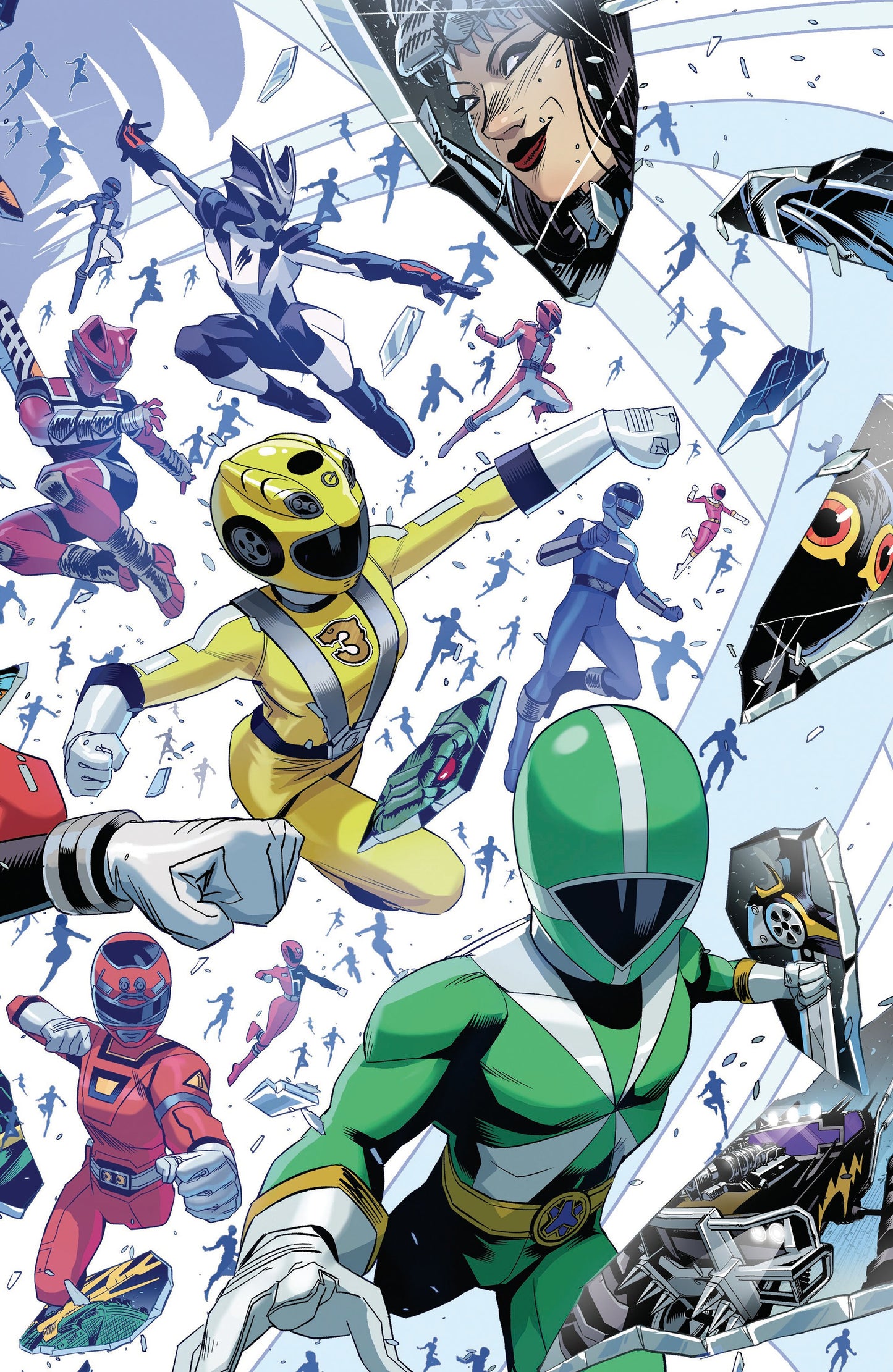 POWER RANGERS UNLIMITED #4 C EVERY RANGER EVER CARD STOCK CONNECTING VAR (FULL ART, ZONNO) | BOOM ENTERTAINMENT | Comicbookeroo