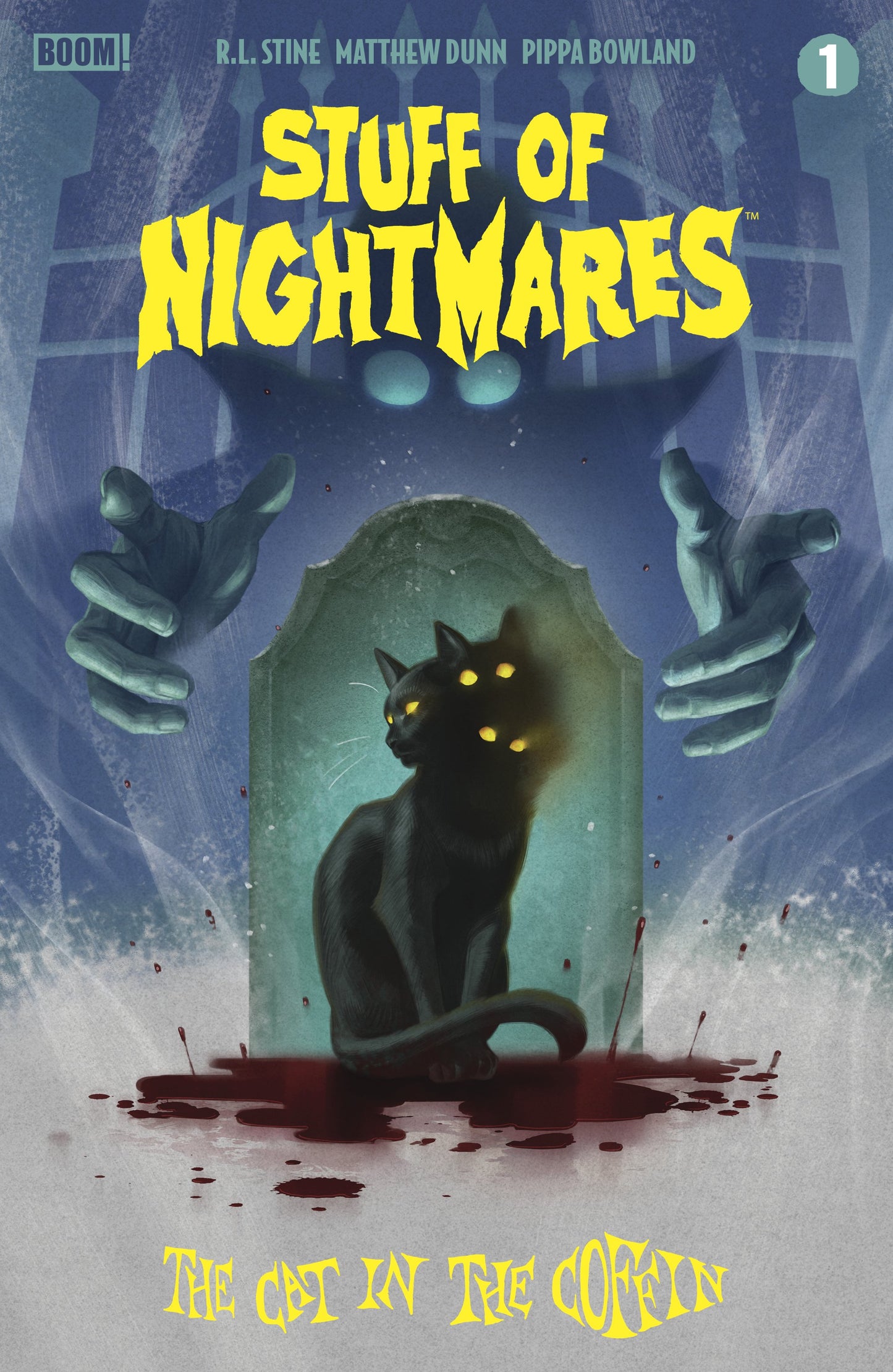 STUFF OF NIGHTMARES: THE CAT IN THE COFFIN #1 B VAR (DRESSED, MURAKAMI) | BOOM ENTERTAINMENT | Comicbookeroo