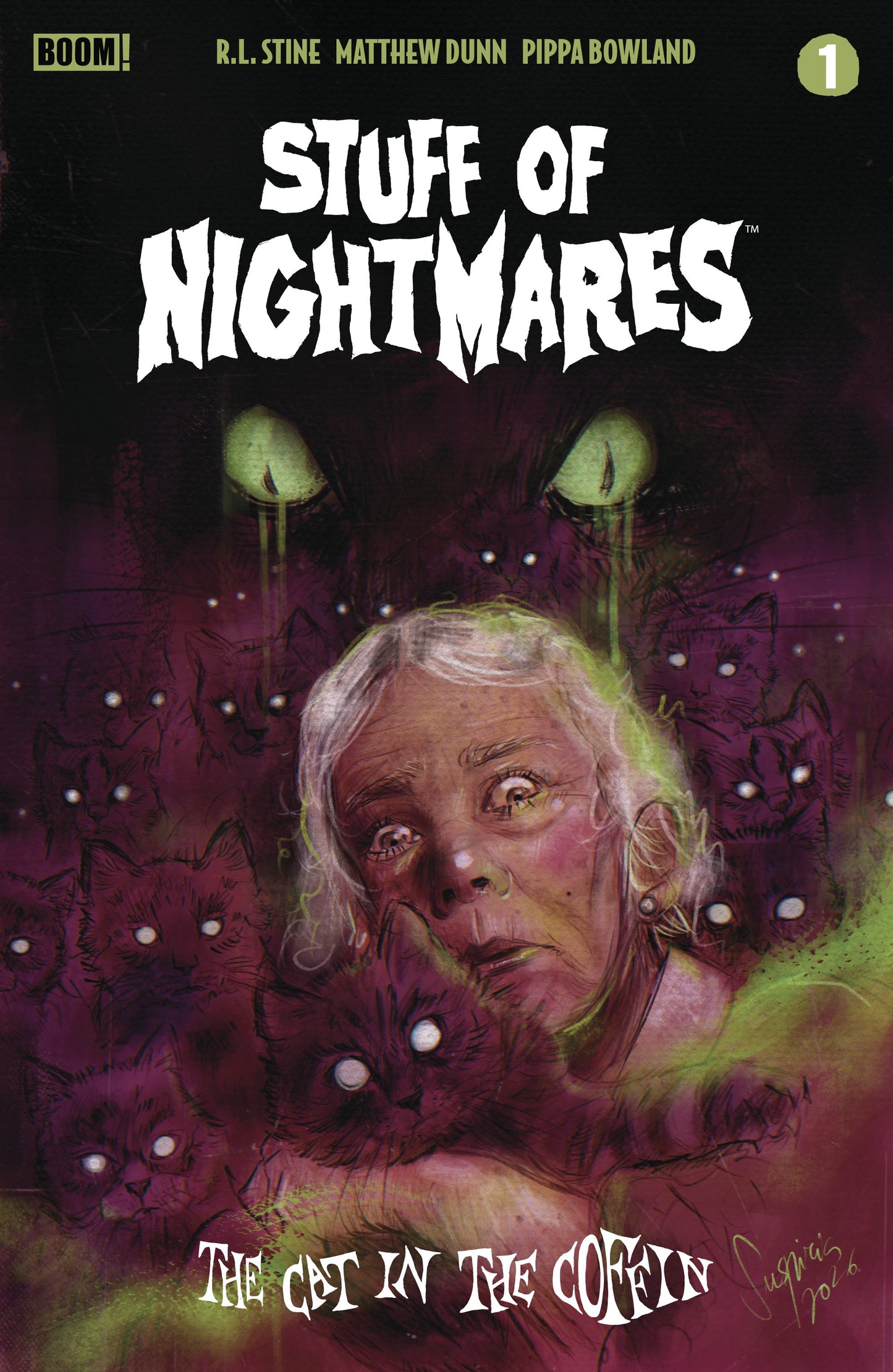 STUFF OF NIGHTMARES: THE CAT IN THE COFFIN #1 H FOC REVEAL VAR (DRESSED, TBA) | BOOM ENTERTAINMENT | Comicbookeroo