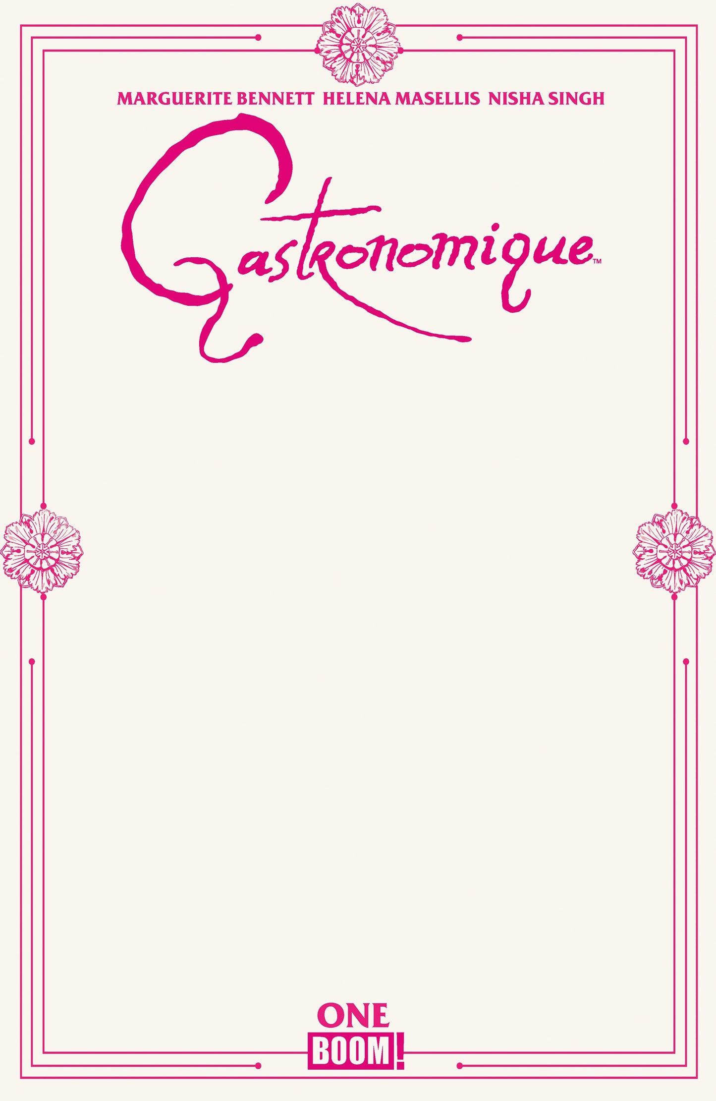 GASTRONOMIQUE #1 D BLANK SKETCH VAR (12 Aug Release)