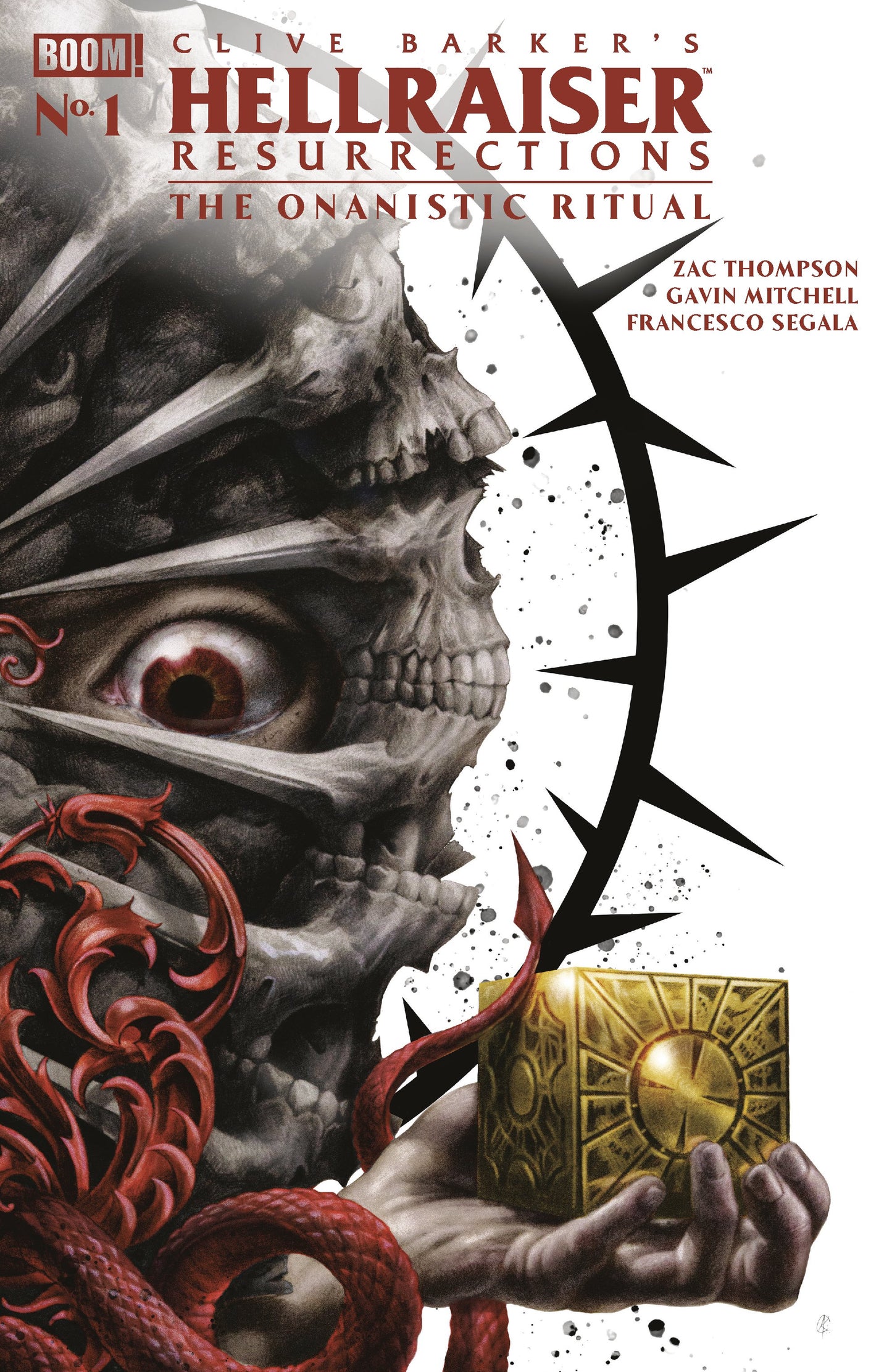 HELLRAISER: RESURRECTIONS - THE ONANISTIC RITUAL #1 G FOC REVEAL VAR (DRESSED, TBA) | BOOM ENTERTAINMENT | Comicbookeroo