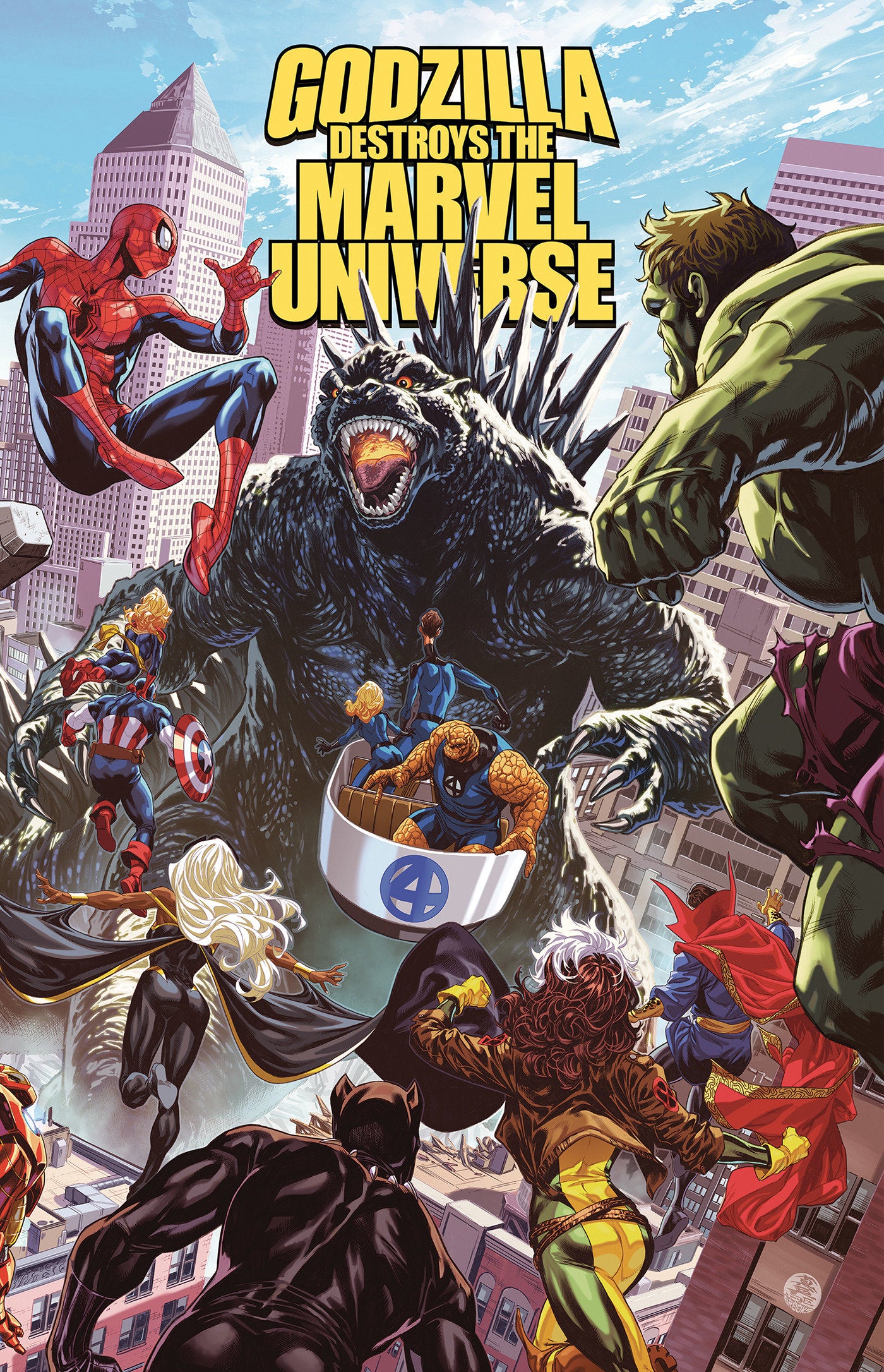 GODZILLA DESTROYS THE MARVEL UNIVERSE TP (17 Mar Release)