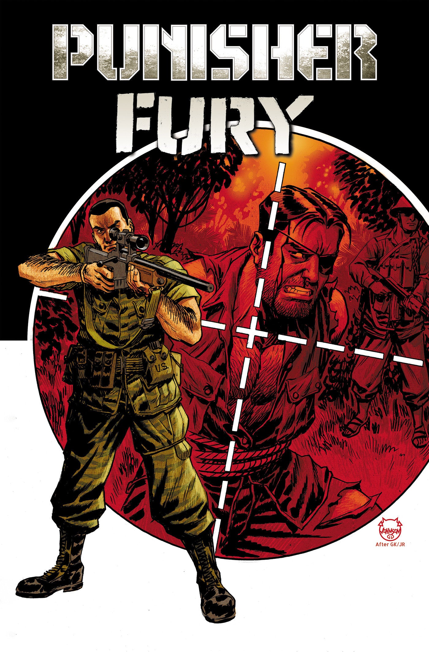 PUNISHER & FURY MAX BY GARTH ENNIS OMNIBUS DAVE JOHNSON COVER HC (Backorder, Allow 4-5 Weeks)