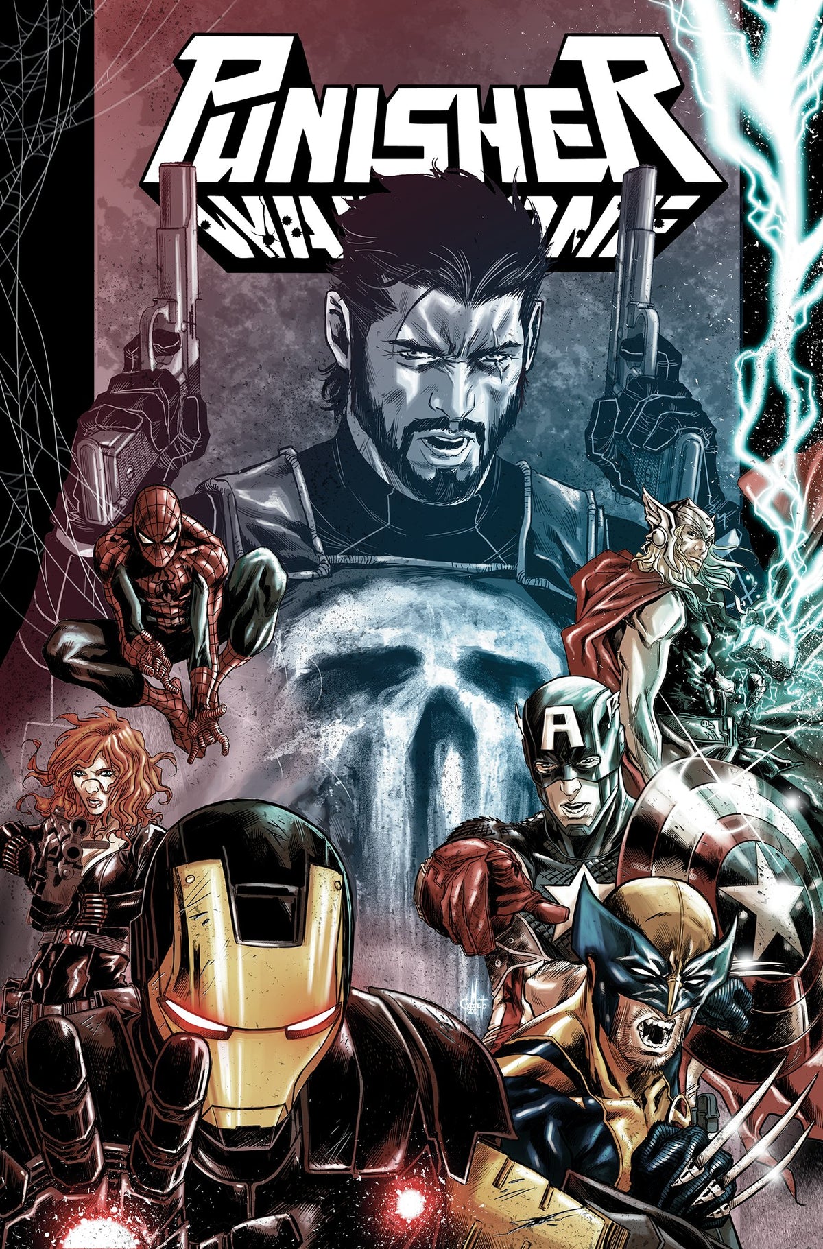 PUNISHER: ENTER THE WAR ZONE OMNIBUS MARCO CHECCHETTO COVER HC