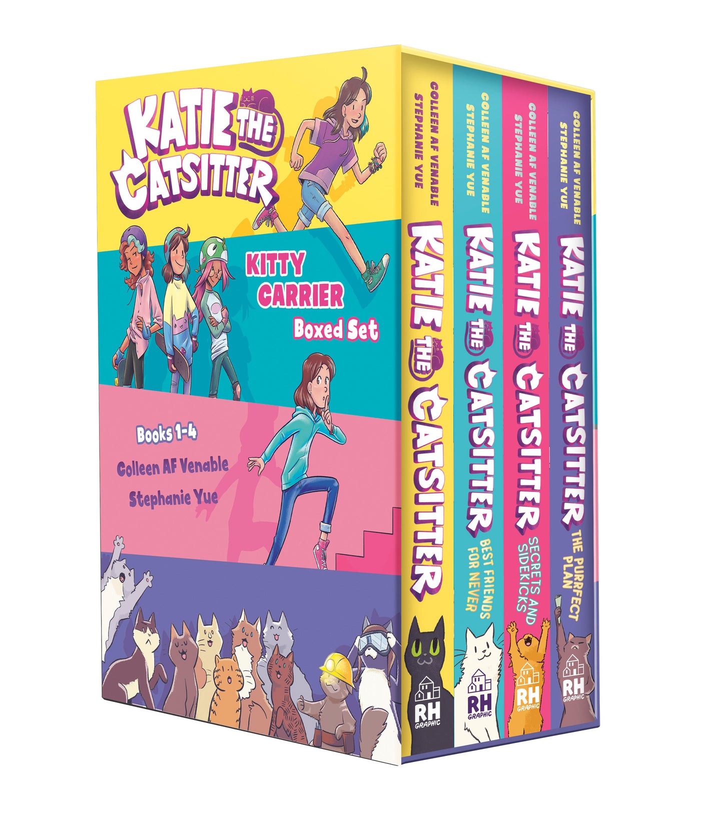 KATIE THE CATSITTER: KITTY CARRIER BOX SET TP (BOOKS 1-4) TP (Backorder, Allow 4-5 Weeks)