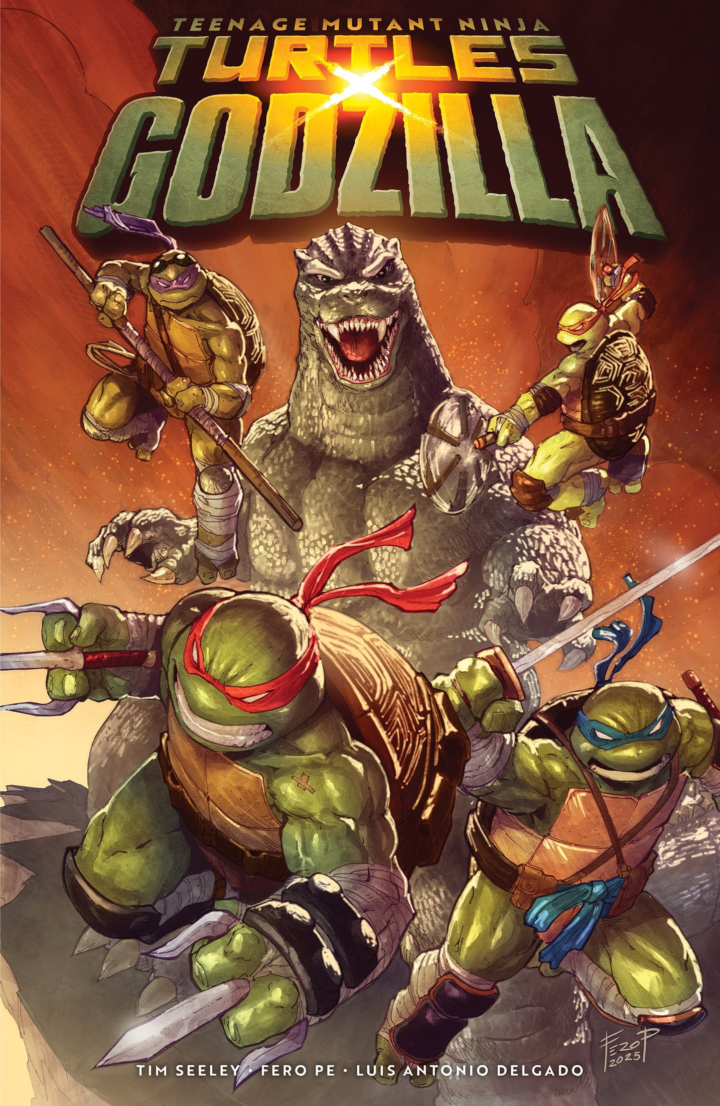 TEENAGE MUTANT NINJA TURTLES X GODZILLA TP | IDW PUBLISHING | Comicbookeroo