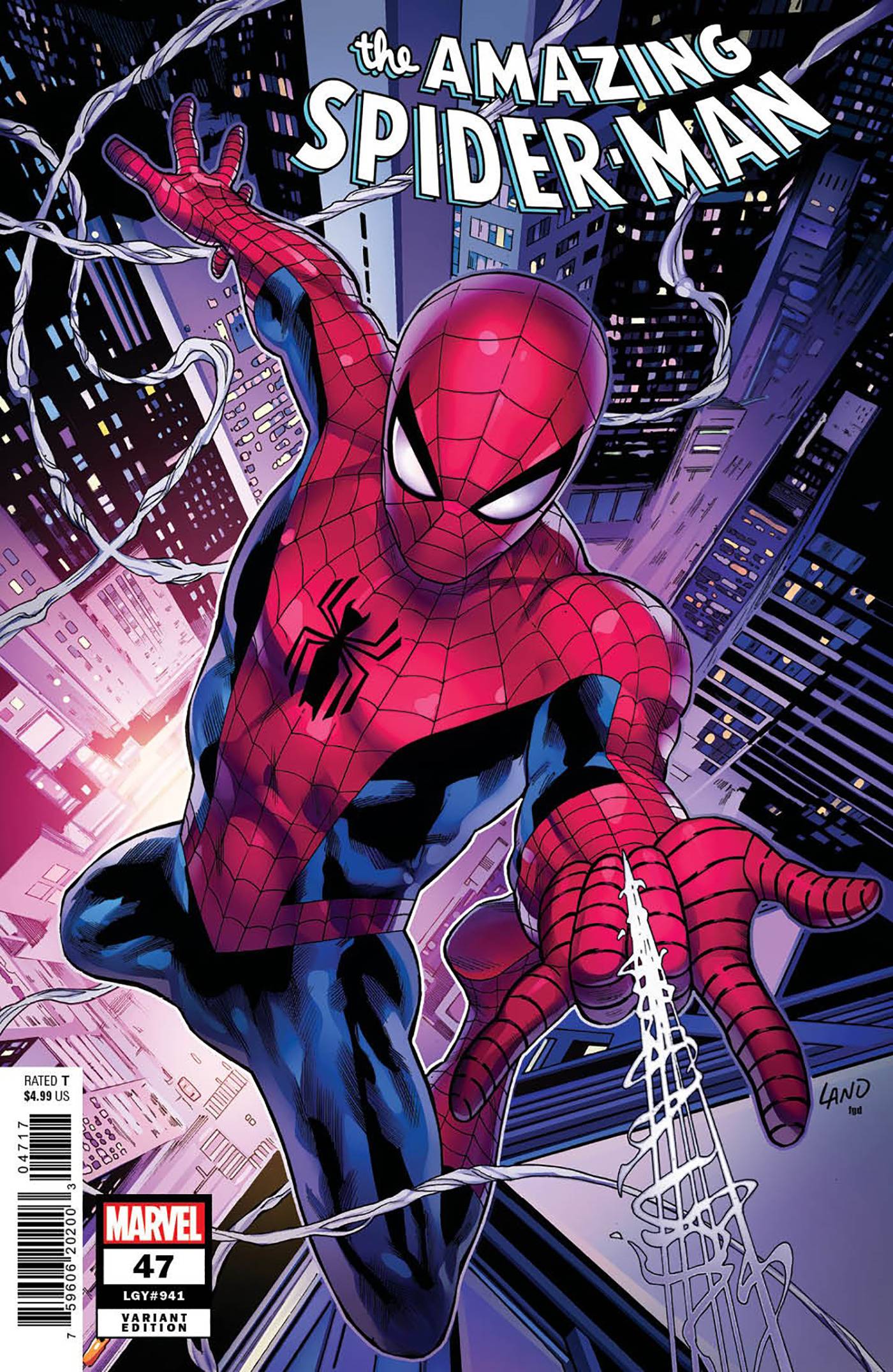 AMAZING SPIDER-MAN (2022) #47 INCV 1:25 GREG LAND VAR - Comicbookeroo