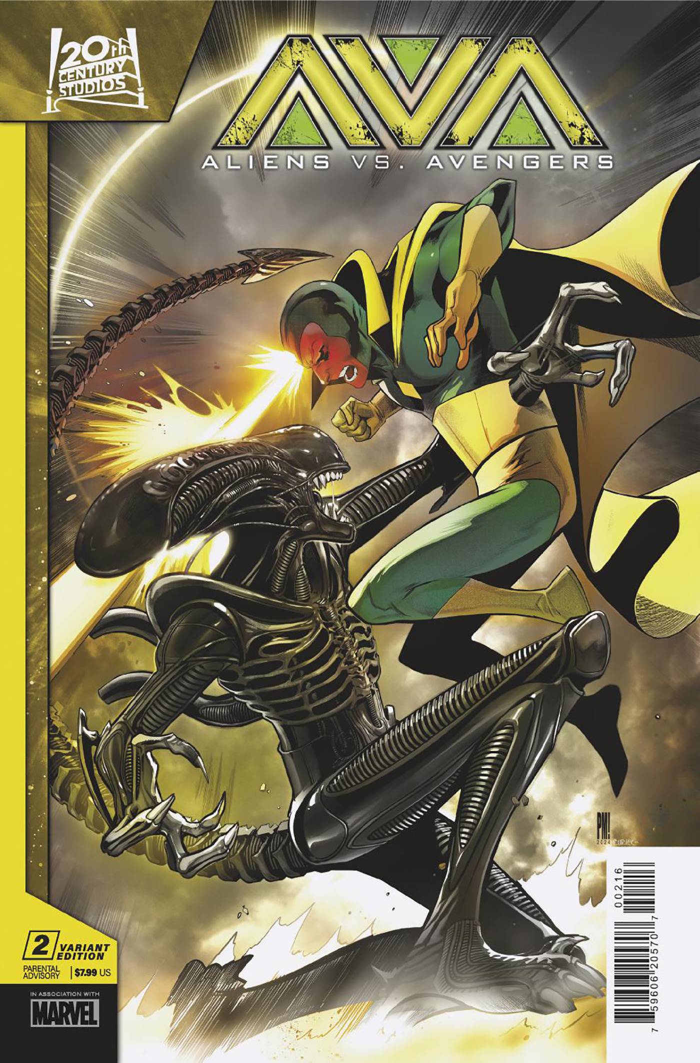 ALIENS VS AVENGERS #2 (OF 4) INCV 1:25 PACO MEDINA VAR - Comicbookeroo