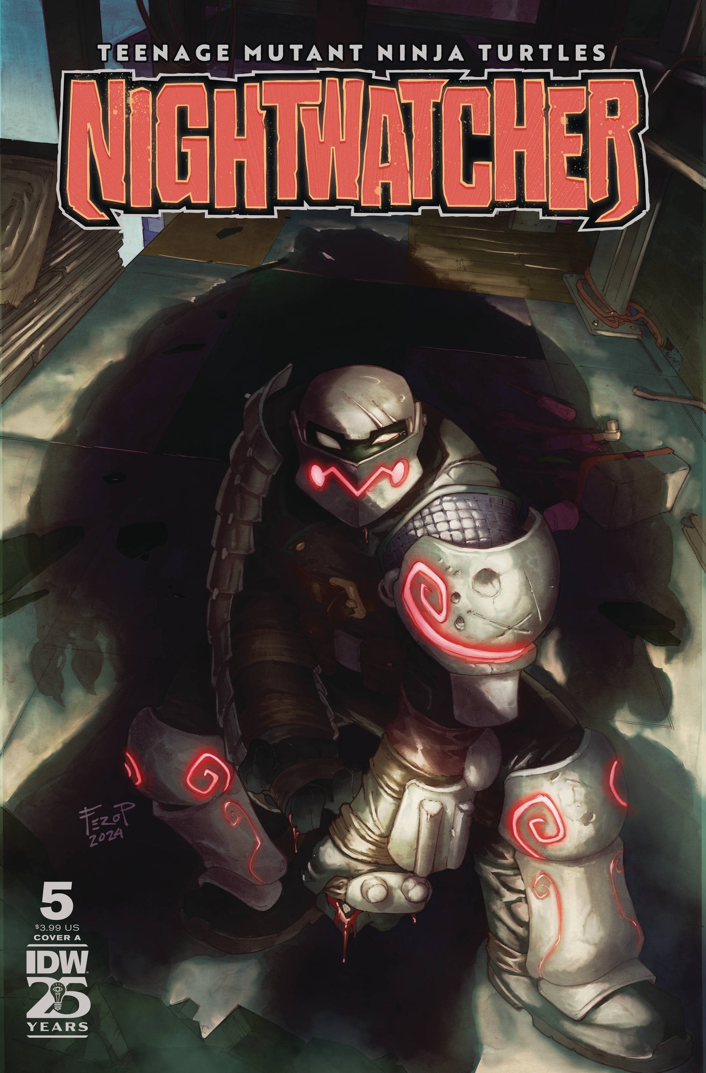 TEENAGE MUTANT NINJA TURTLES NIGHTWATCHER #5 CVR A PE (22 Jan Release) - Comicbookeroo