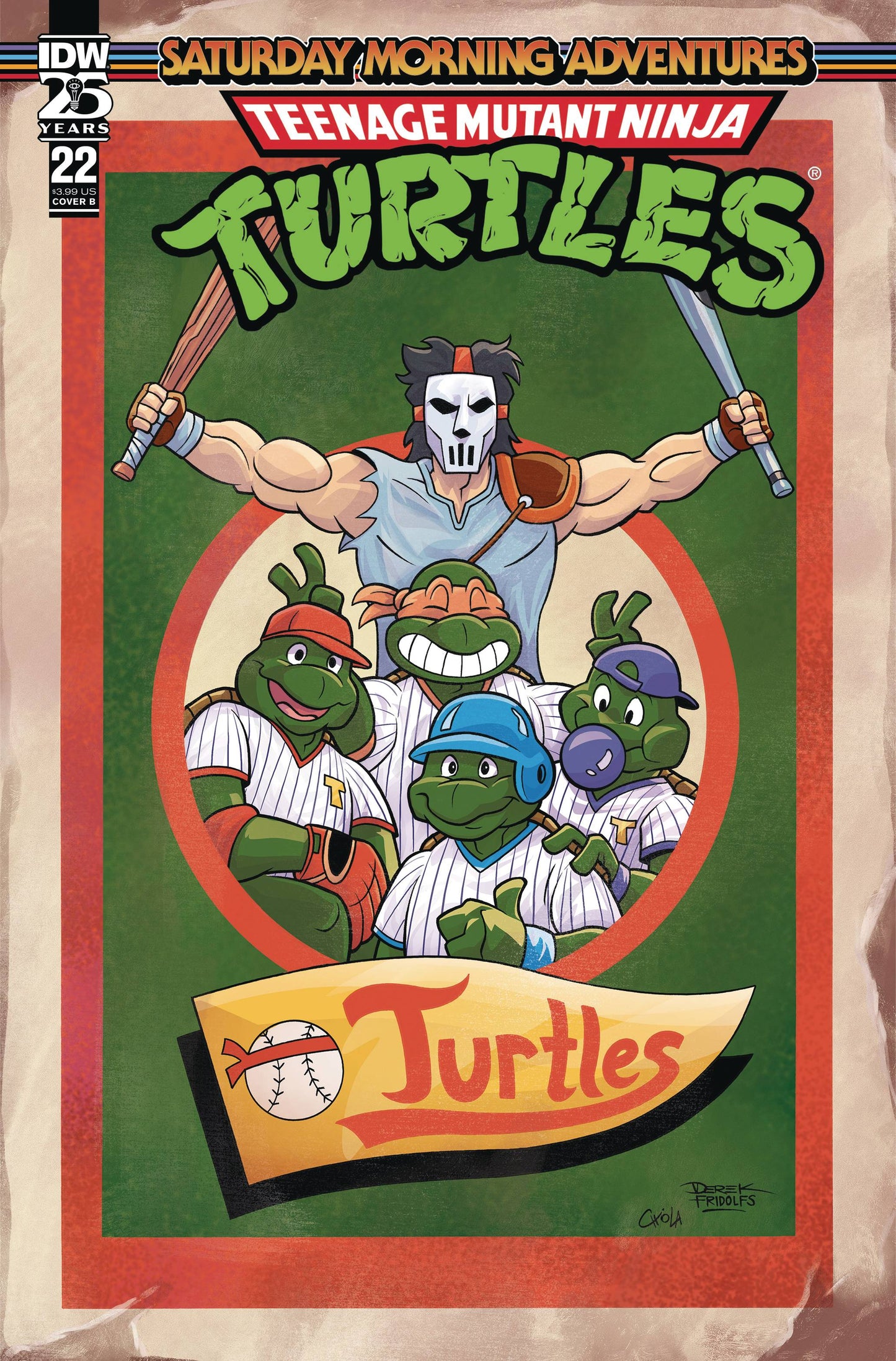 TMNT SATURDAY MORNING ADV #22 CVR B FRIDOLFS (26 Feb Release) - Comicbookeroo