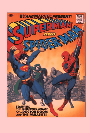 DC AND MARVEL PRESENT SUPERMAN AND SPIDER-MAN (MARVEL TREASURY EDITION #28) #1 FACSIMILE EDITION CVR C JOHN ROMITA SR & BOB LARKIN FOIL VAR (04 Feb Release)