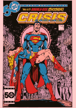 CRISIS ON INFINITE EARTHS #7 FACSIMILE EDITION CVR B GEORGE PEREZ FOIL VAR - Comicbookeroo