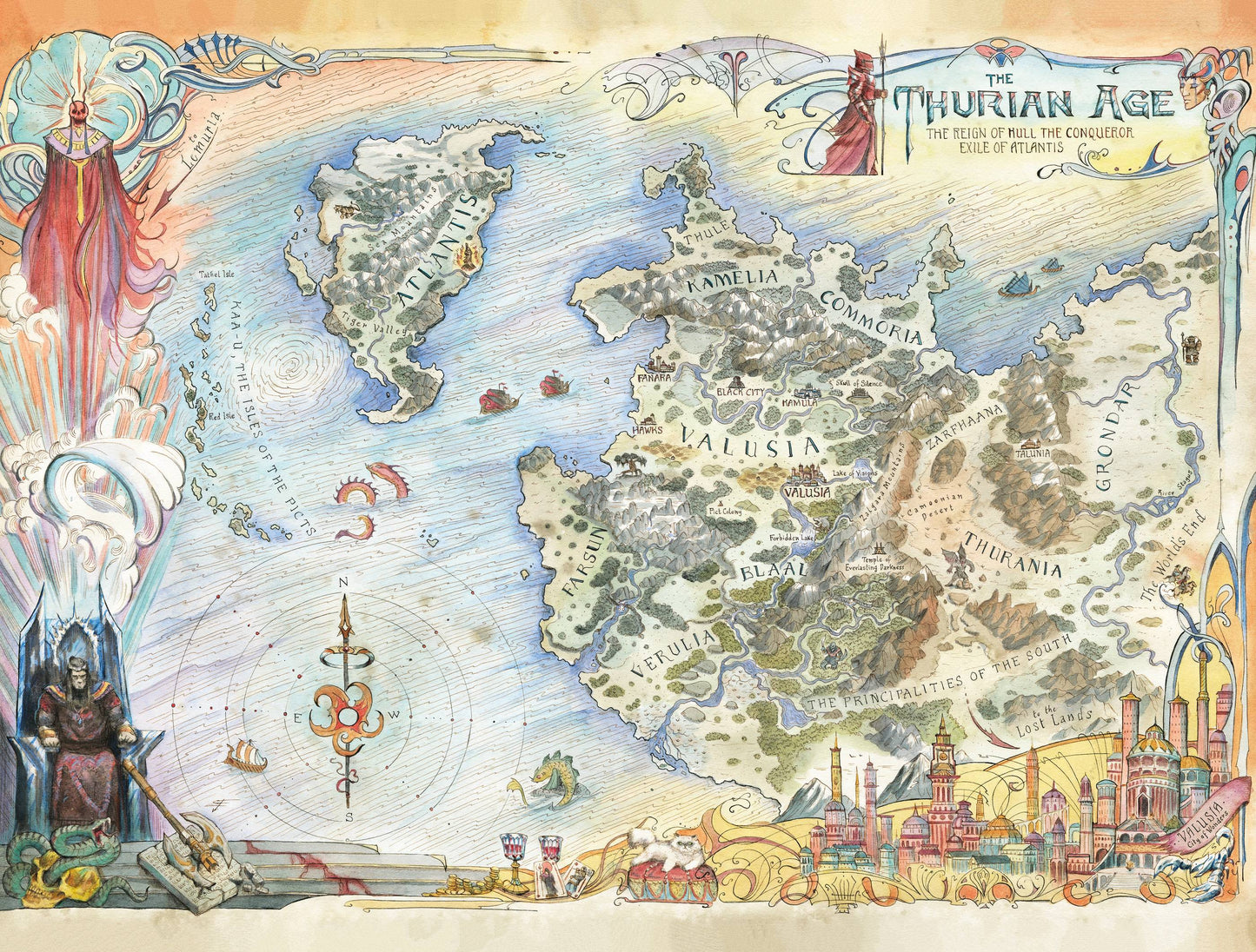 CONAN BARBARIAN #9 FOC WRAP THURIAN AGE MAP CARD STOCK (MR) - Comicbookeroo