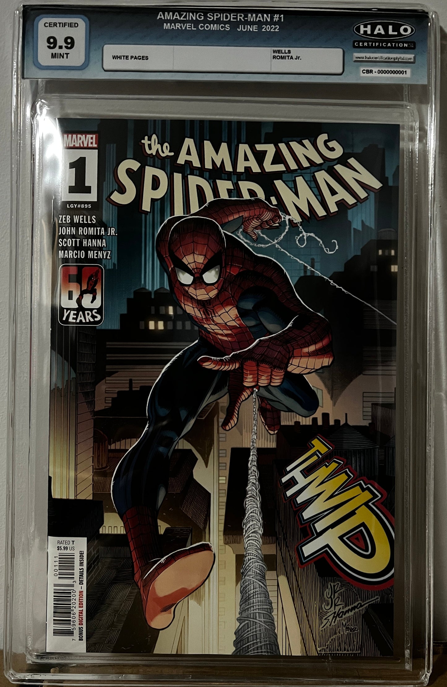 AMAZING SPIDER-MAN (2022) #1 *Halo Graded 9.9 MINT !!! (In Stock) - Comicbookeroo