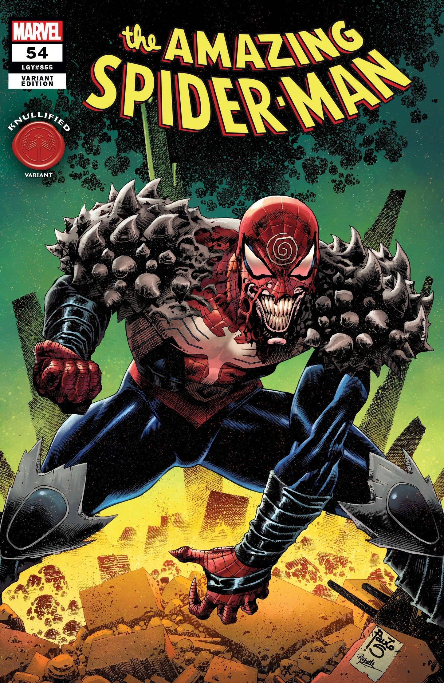 AMAZING SPIDER-MAN (2018) #54 SIQUERA KNULLIFIED VAR LR - Comicbookeroo