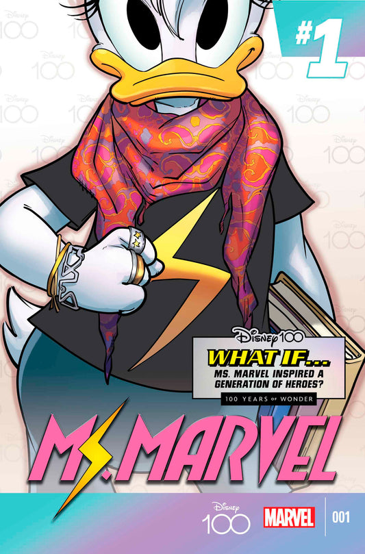 AMAZING SPIDER-MAN #33 PERISSONOTTO DISNEY100 MS. MARVEL VAR - Comicbookeroo Australia