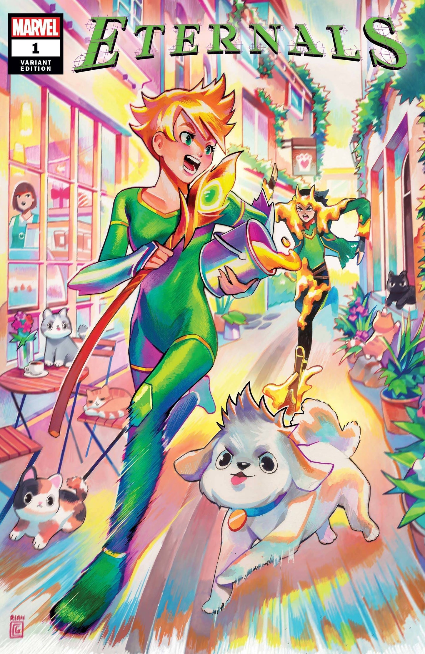 ETERNALS #1 GONZALES RIANBOWART VAR - Comicbookeroo