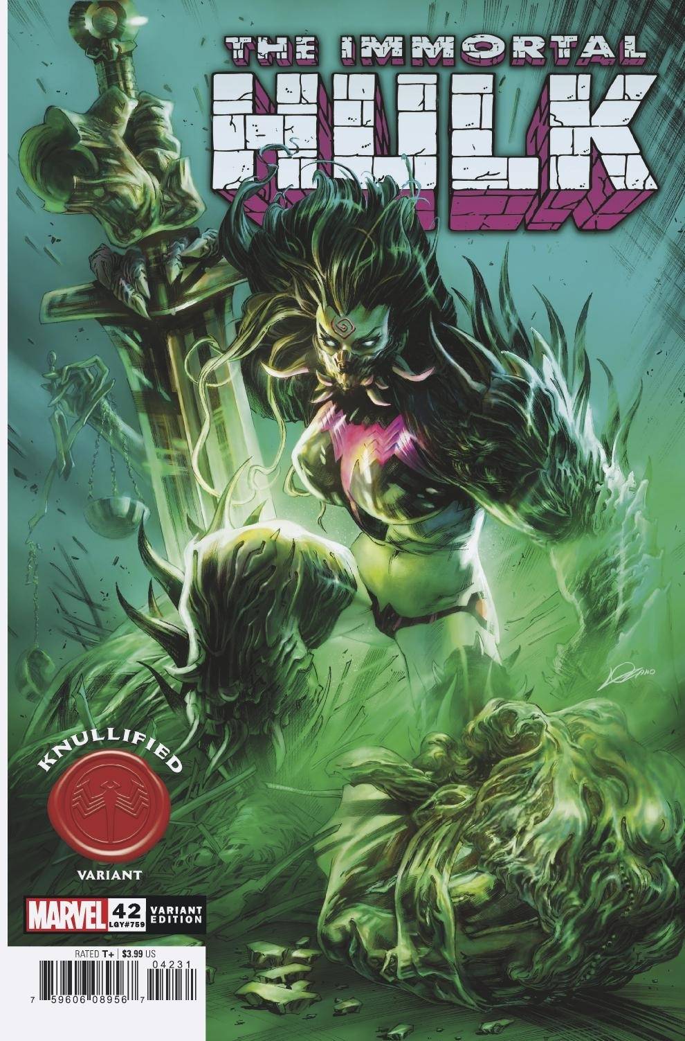 IMMORTAL HULK #42 LOZANO KNULLIFIED VAR - Comicbookeroo