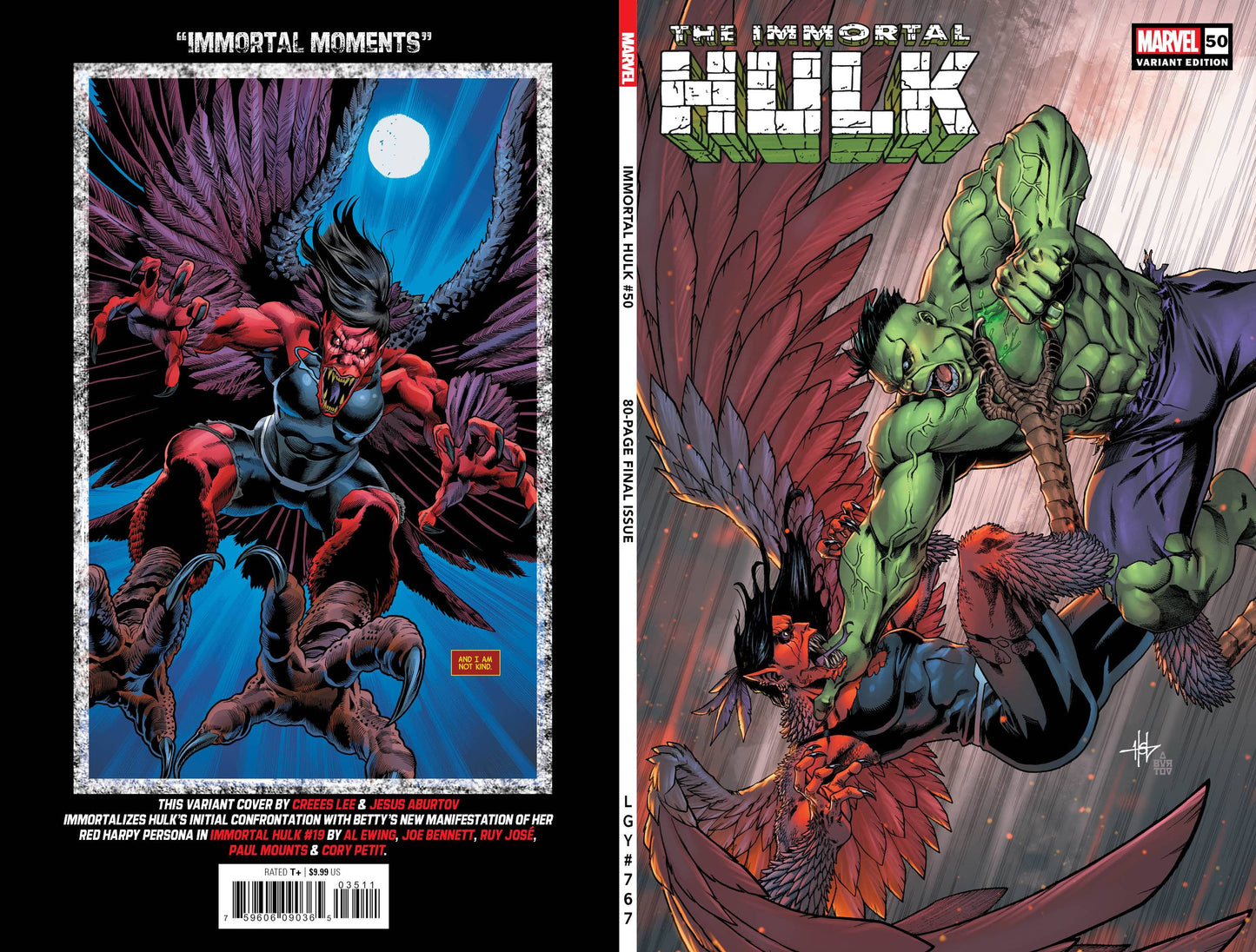 IMMORTAL HULK #50 CREEES LEE VARIANT - Comicbookeroo