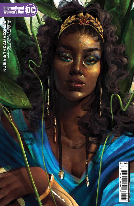 NUBIA AND THE AMAZONS #6 (OF 6) CVR C JULIET NNEKA INTERNATIONAL WOMENS DAY CARD STOCK VAR (TRIAL OF THE AMAZONS) - Comicbookeroo
