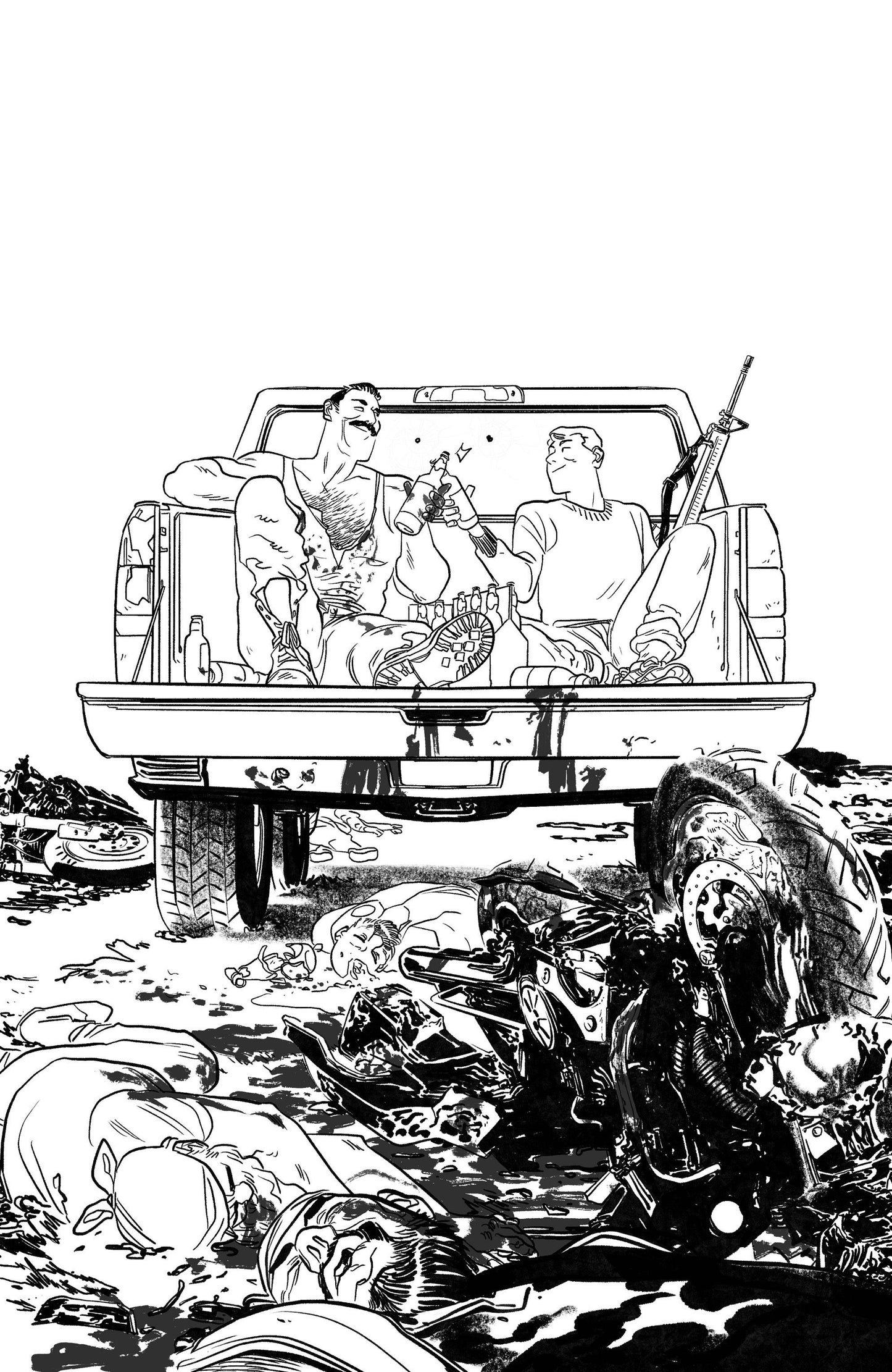 SKYBOUND X #3 CVR F 1:10 INCV B&W HENDERSON (MR) - Comicbookeroo