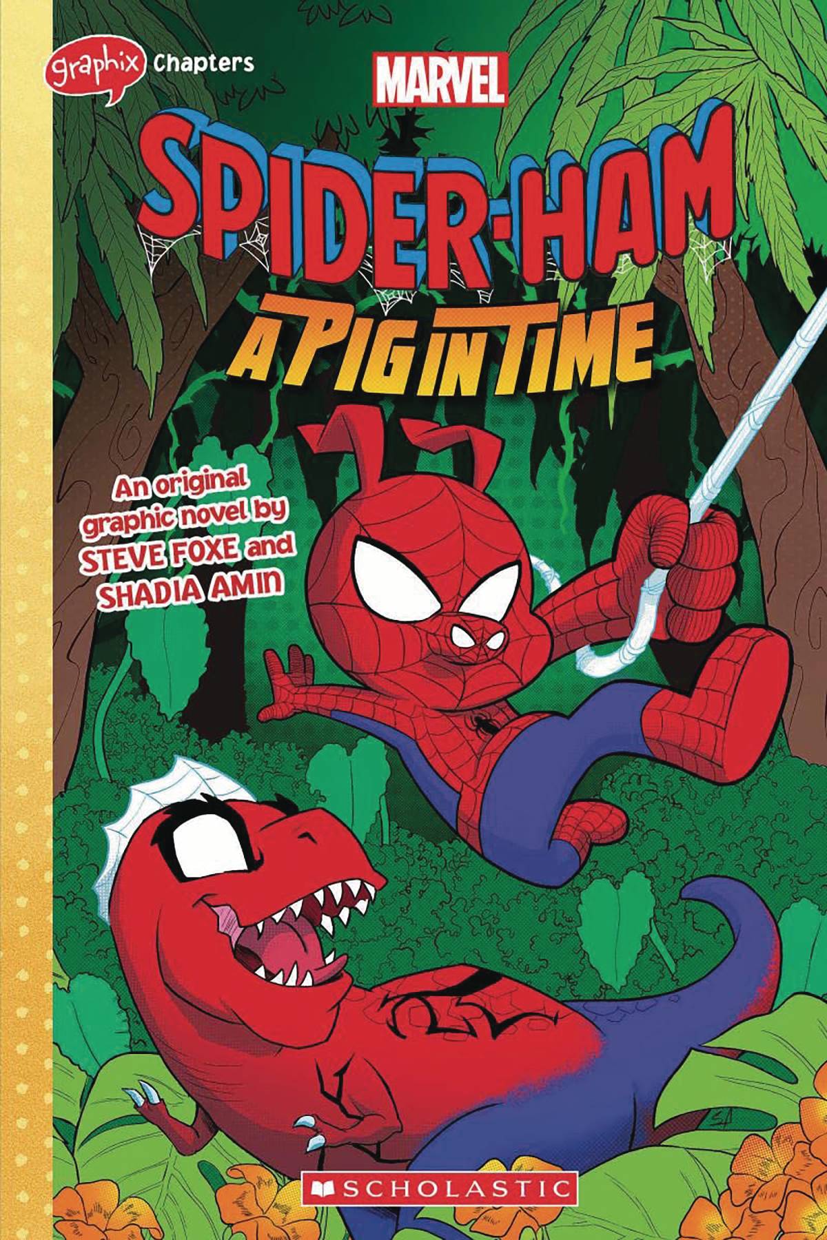 SPIDER HAM PIG IN TIME GN - Comicbookeroo