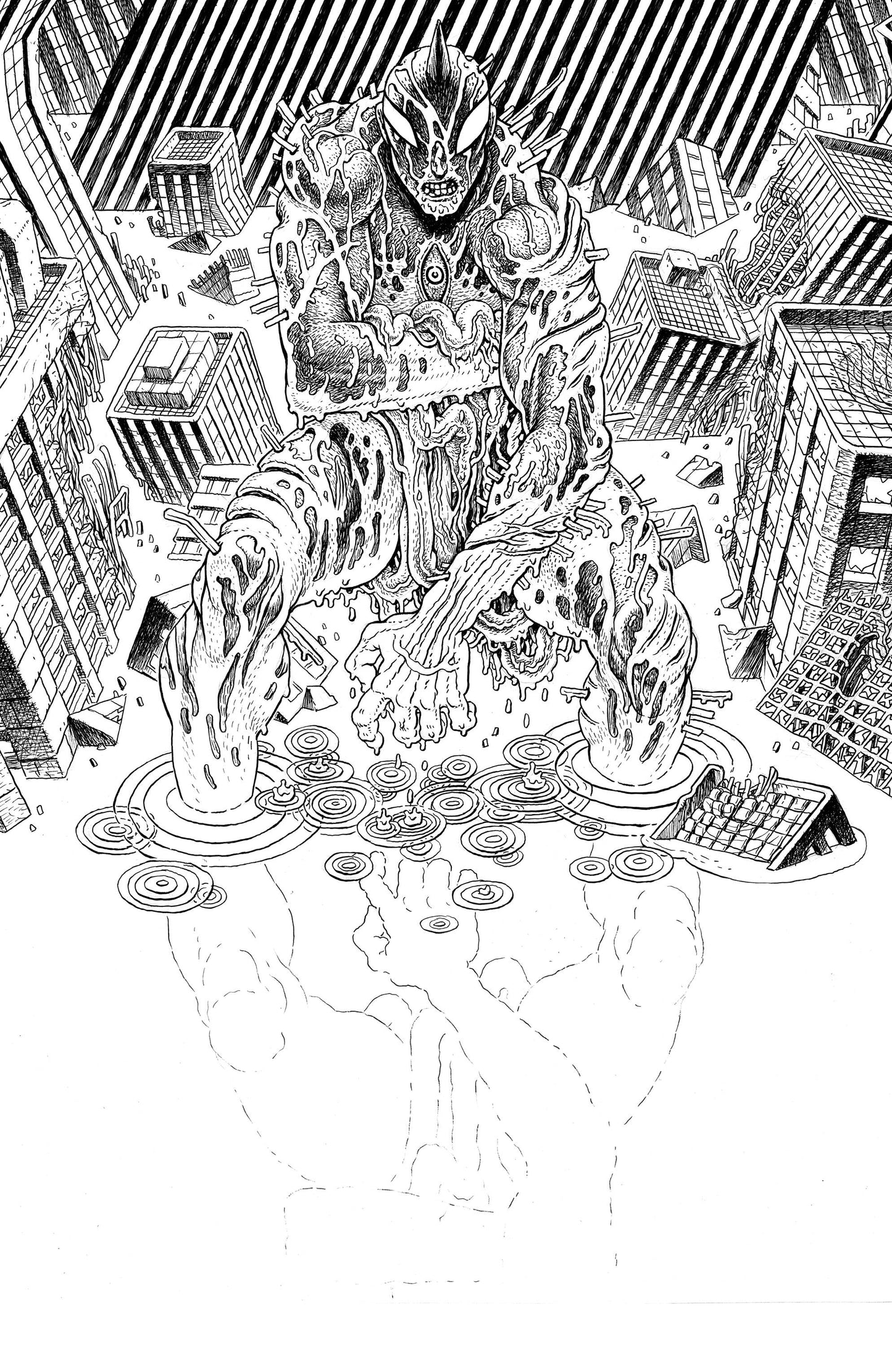 ULTRAMEGA BY JAMES HARREN #2 CVR C 1:5 INCV B&W VIRGIN (M - Comicbookeroo