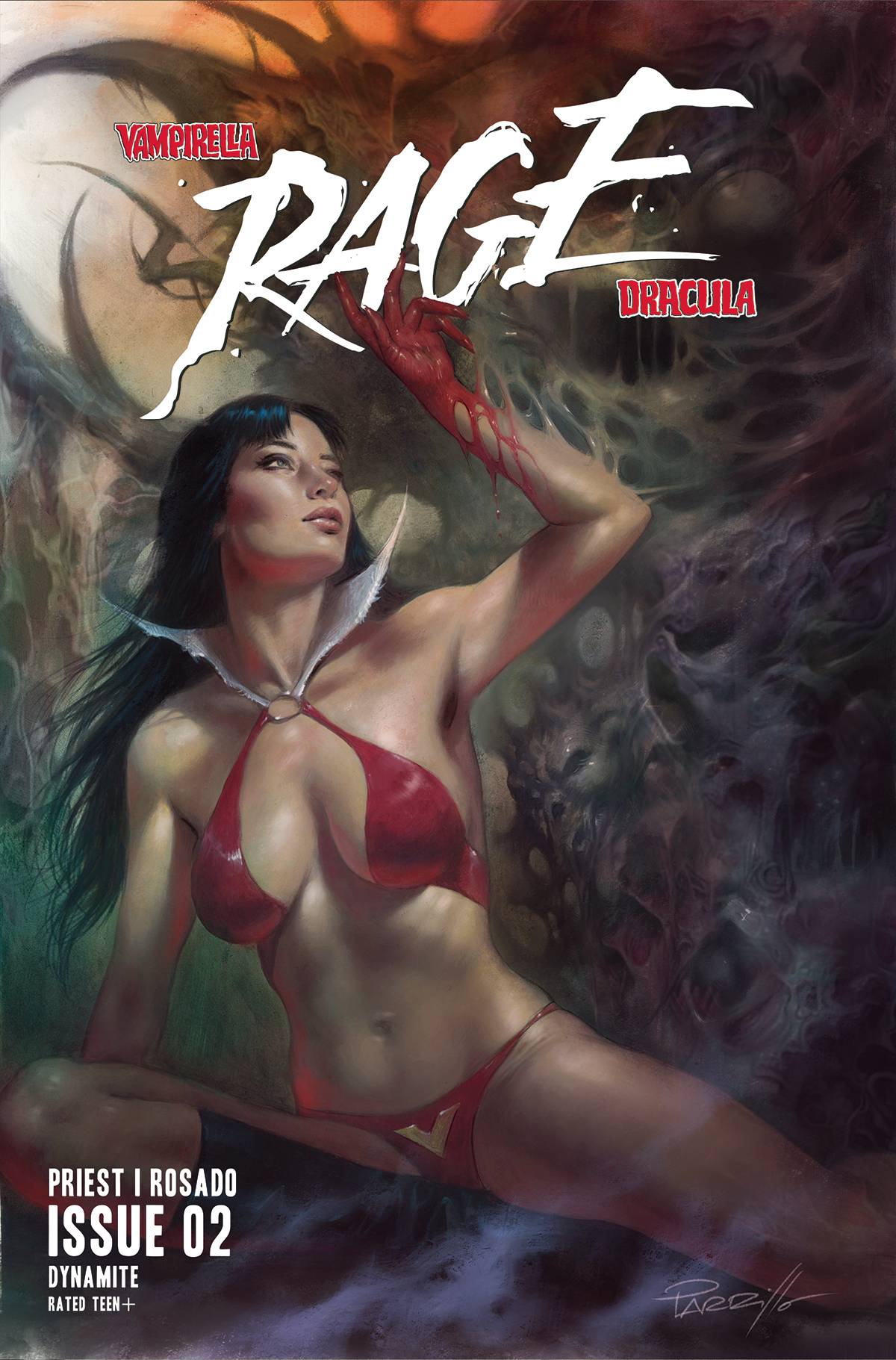 VAMPIRELLA DRACULA RAGE #2 CVR A PARRILLO - Comicbookeroo