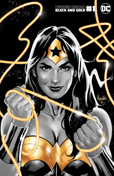 WONDER WOMAN BLACK & GOLD #1 (OF 6) CVR C YANICK PAQUETTE VAR - Comicbookeroo