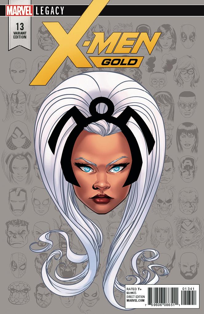 X-MEN GOLD #13 1:10 MCKONE LEGACY HEADSHOT INCV LEG - Comicbookeroo