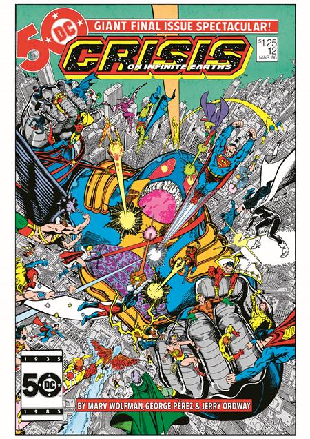 CRISIS ON INFINITE EARTHS #12 FACSIMILE EDITION CVR A GEORGE PEREZ