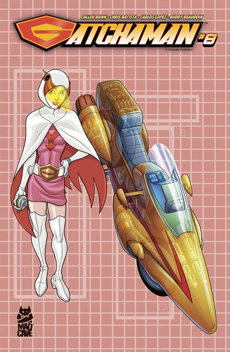 GATCHAMAN #8 CVR B CHRIS BATISTA BLUEPRINT JUN AND G-3 VAR (26 Mar Release) - Comicbookeroo