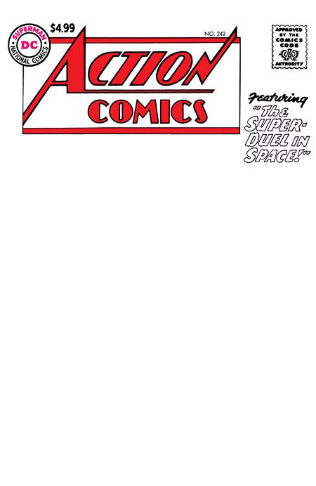 ACTION COMICS #242 FACSIMILE EDITION CVR B BLANK CARD STOCK VAR (11 Mar Release)