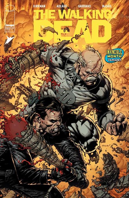 WALKING DEAD DELUXE #132 CVR F DAVID FINCH & DAVE MCCAIG INVINCIBLE TEAM UP VAR (MR) (04 Mar Release)
