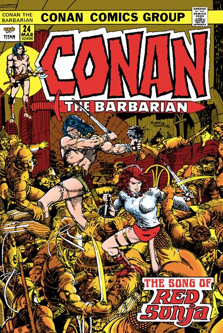 CONAN THE BARBARIAN THE ORIGINAL COMICS OMNIBUS HC VOL 01 DIRECT MARKET EDITION BARRY WINDSOR SMITH THE SONG OF RED SONJA CVR (MR) (Backorder, Allow 4-5 Weeks)