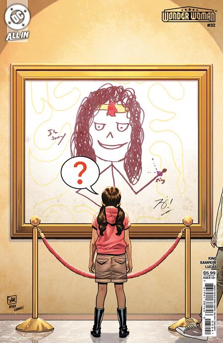 WONDER WOMAN #32 CVR D DANIEL SAMPERE & TOM KING APRIL FOOLS CARD STOCK VAR (Backorder, Allow 4-5 Weeks)