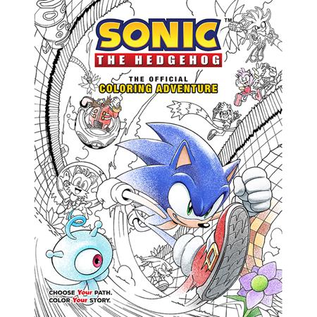 SONIC THE HEDGEHOG TP THE OFFICIAL COLORING ADVENTURE (Backorder, Allow 4-5 Weeks)