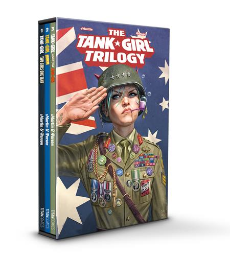 TANK GIRL TP TRILOGY SLIPCASE SET DIRECT MARKET EDITION BRETT PARSON UNIFORM CVR (MR) (Backorder, Allow 4-5 Weeks)