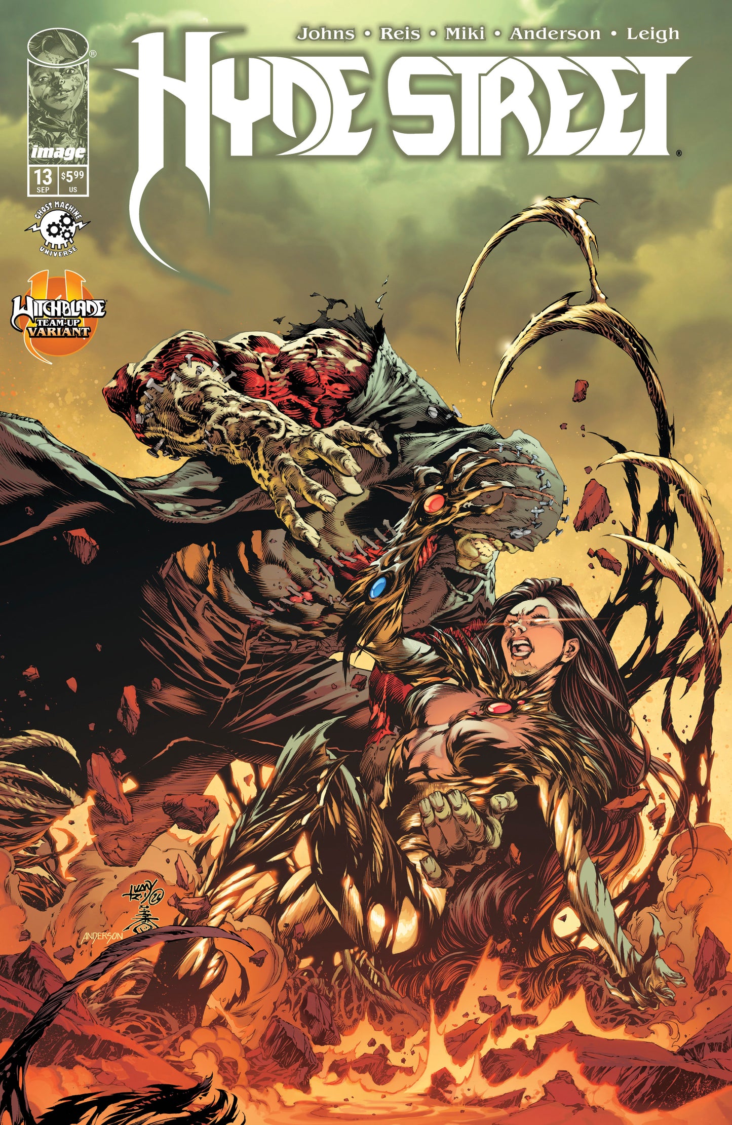 HYDE STREET #13 CVR C IVAN REIS & DANNY MIKI WITCHBLADE TEAM UP VAR