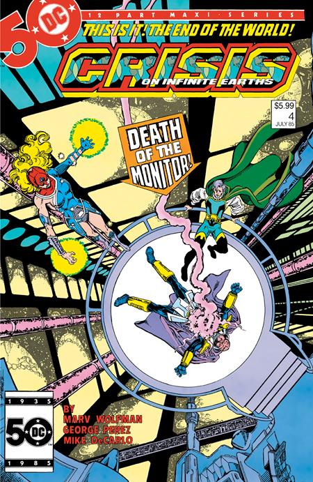 CRISIS ON INFINITE EARTHS #4 FACSIMILE EDITION CVR B GEORGE PEREZ FOIL VAR (Backorder, Allow 4-5 Weeks) | DC COMICS | Comicbookeroo